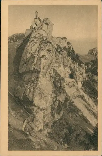 Ansichtskarte Brannenburg Wendelsteinkircherl m. Schweigerwand. 1928