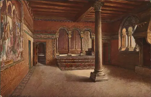 Ansichtskarte Eisenach Wartburg Der Sängersaal. Künstlerkarte 1912