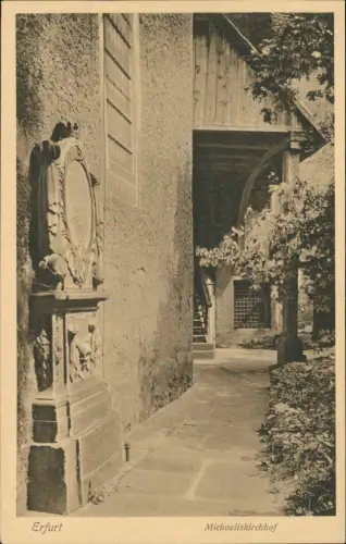 Ansichtskarte Erfurt Michaeliskirchhof 1924
