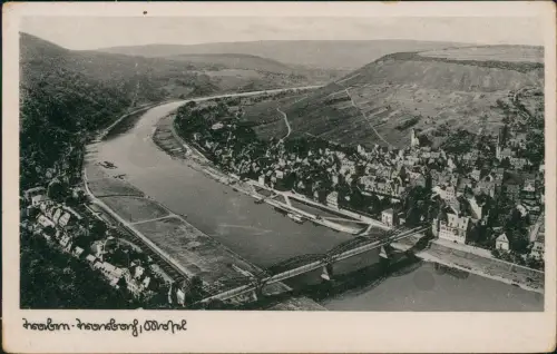 Ansichtskarte Traben-Trarbach Blick auf die Stadt 1942  feldpost WK2