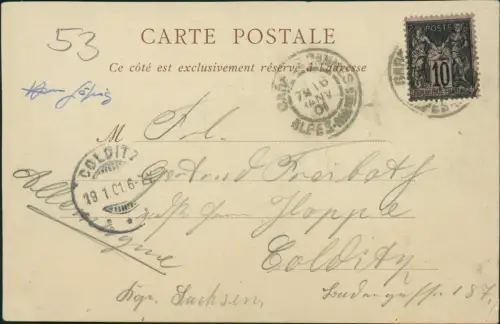 CPA Cannes La Promenade de la Croisette 1901