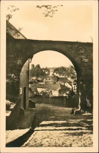 Ansichtskarte Stadtroda Straßenpartie Rotes Tor 1953