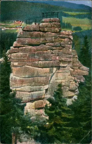 Ansichtskarte Schierke Schnarcherklippen Harz 1914