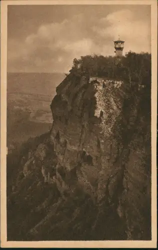 Ansichtskarte Treffurt DAS WERRATAL. Heldrastein 1928