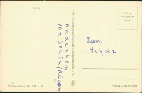 Ansichtskarte Sellin 4 Bild Seebrücke Rasender Roland 1955