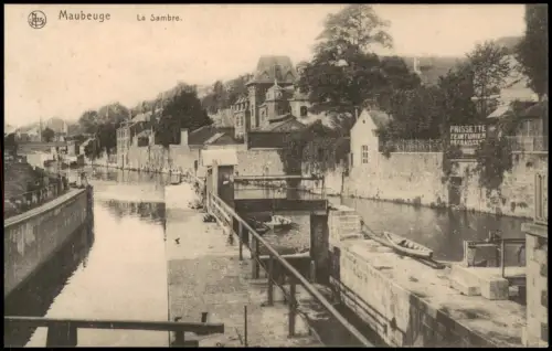 CPA Maubeuge La Sambre. 1914