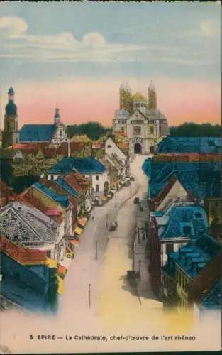 .Frankreich SPIRE La Cathédrale, chef-d'œuvre de l'art rhénan 1919