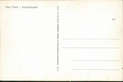Ansichtskarte Kleve Bad Cleve Amphitheater 1934