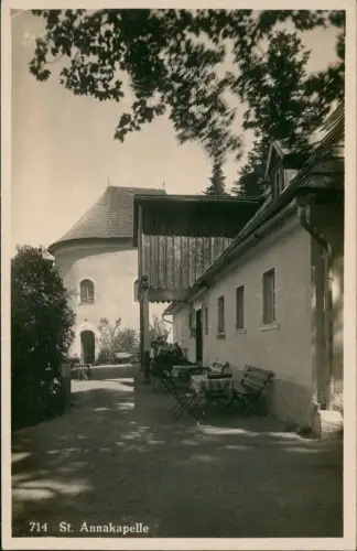 Postcard Seidorf Sosnówka Annakapelle Restaurant Schlesien 1930