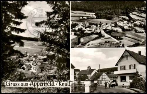 Ansichtskarte Appenfeld-Knüllwald Mehrbildkarte mit 3 Ortsansichten 1964