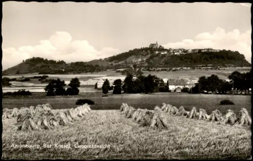 Ansichtskarte Amöneburg Ortsansicht Gesamtansicht vom Heufeld aus 1958