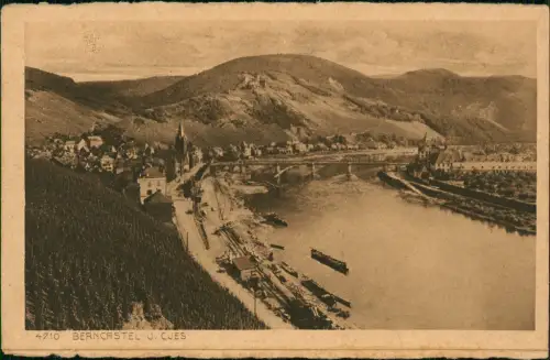 Bernkastel-Kues Berncastel-Cues Panorama-Ansicht Mosel Blick 1920