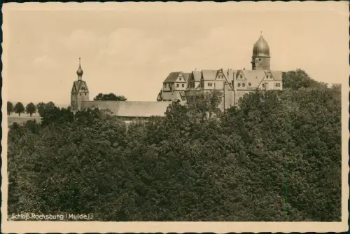 Ansichtskarte Rochsburg-Lunzenau Schloß Rochsburg (Mulde) 1940