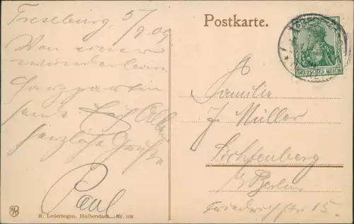 Thale (Harz) Umland-Ansicht Heuscheune (Bodeschleife) im Harz 1909