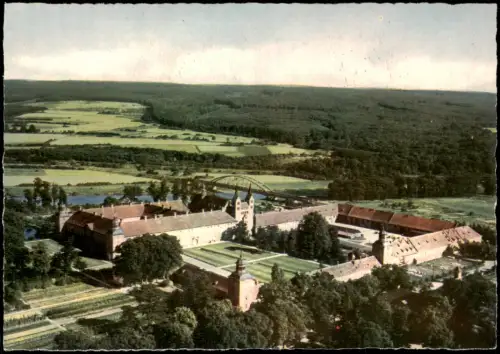 Höxter (Weser) Panorama-Ansicht Corvey Schloß und ehem. Reichsabtei 1965