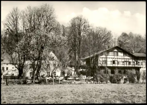 Ansichtskarte Grimma Partie an der Schiffsmühle zur DDR-Zeit 1980