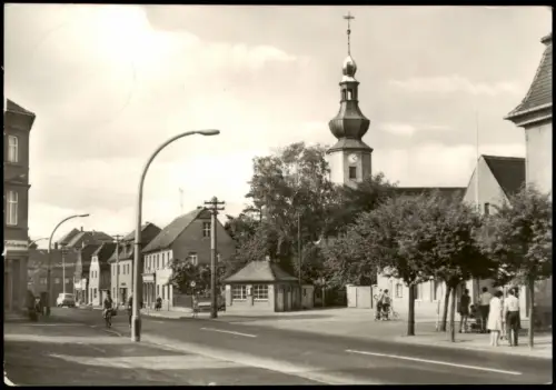Ansichtskarte Trebsen (Mulde) Grimmaische Strasse zur DDR-Zeit 1975/1974