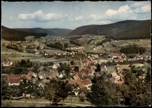 Ansichtskarte Baiersbronn Panorama-Ansicht Blick nach Mitteltal 1965