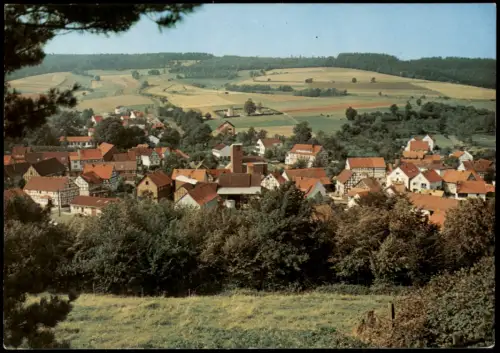 Ansichtskarte Rengshausen-Knüllwald Panorama-Ansicht 1976/1975
