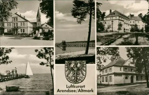 Arendsee (Altmark) DDR Mehrbildkarte mit diversen Ortsansichten 1973
