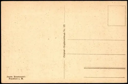Frankfurt am Main Tram Straßenbahn am Rathaus und Einheitsdenkmal 1920