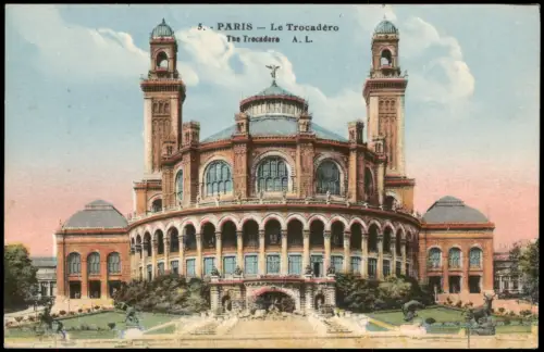 CPA Paris Gebäude-Ansicht Le Trocadéro The Trocadere 1940
