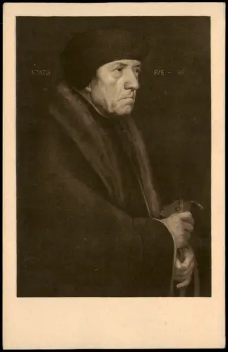 Künstlerkarte H. HOLBEIN Portrait of John Chambers Physician of Henry VIII. 1920