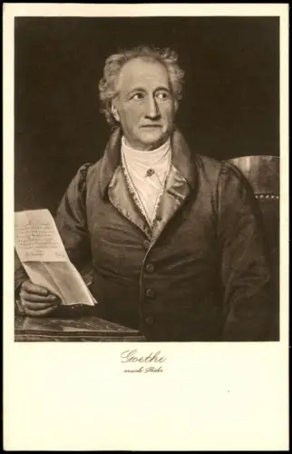 Ansichtskarte  Johann Wolfgang von Goethe (Dichter) 1920