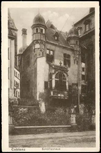 Ansichtskarte Koblenz Schöffenhaus 1910