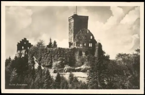 Ansichtskarte Bad Teinach-Zavelstein Burgruine Zavelstein 1934