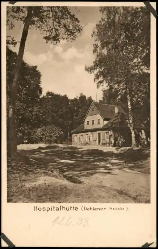 Ansichtskarte Dahlen Hospitalhütte (Dahlener Heide) 1920