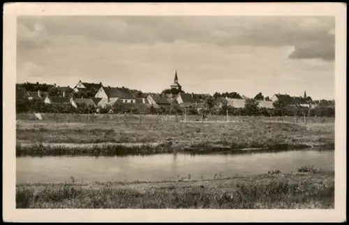 Ansichtskarte Jessen Panorama-Ansicht Blick auf d. Stadt zur DDR-Zeit 1959