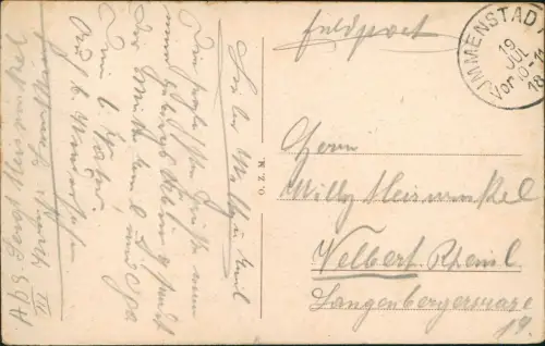 Ansichtskarte Sonthofen Stadtpartie 1918