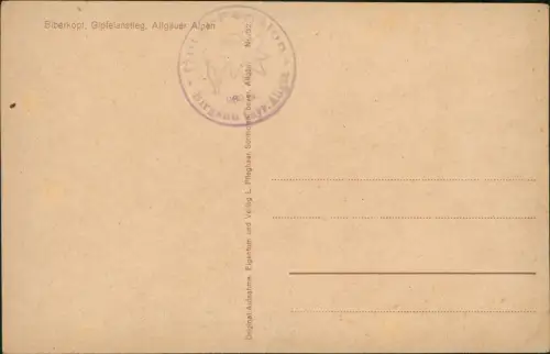 Birgsau-Oberstdorf (Allgäu) Biberkopf Gipfel Allgäuer Alpen 1928
