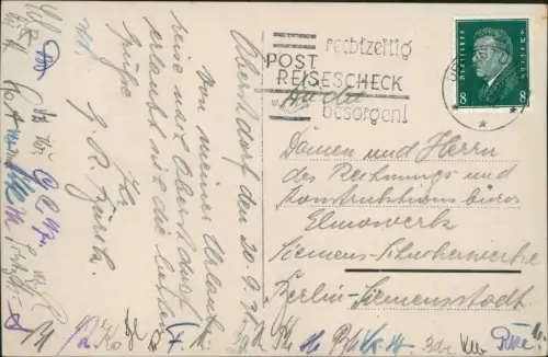 Ansichtskarte Oberstdorf (Allgäu) Stadtblick 1930