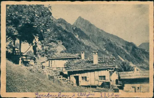 Ansichtskarte Gerstruben-Oberstdorf (Allgäu) Stadtpartie - Hütte 1951