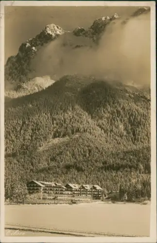 Garmisch-Partenkirchen Eibsee Hotel  Waxenstein Stimmungsbild Winter 1930