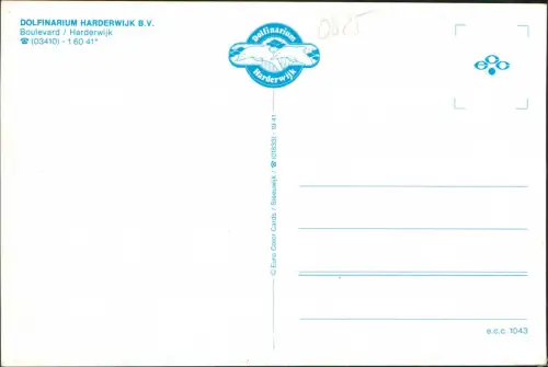 Postkaart Harderwijk Delphinarium Dolfinarium 1981