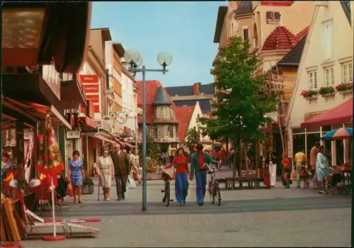 Ansichtskarte Delmenhorst Demost Fußgängerzone - Lange Straße 1978