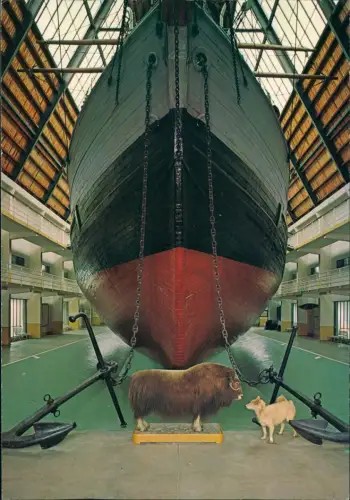 Postcard Oslo Kristiania Fram Museum"Fram" Schiff 1986