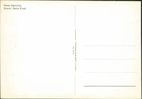 Postcard Röm Rømø Rømø Dæmning Luftbild 1972