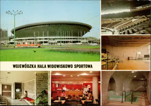 Postcard Kattowitz Katowice Hala Widowiskowo Sportowa MB 1981