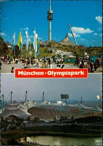 Ansichtskarte München Olympia-Stadion 2 Bild 1976