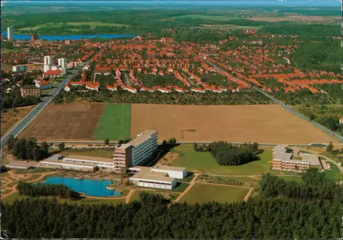 Mölln (Schleswig-Holstein) Luftbild mit BfA Kurklinik Hellbachtal 1984