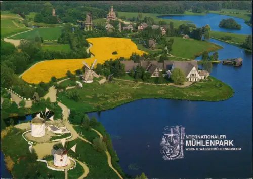 Gifhorn Luftaufnahme Internat. Mühlenpark Wind- und Wassermühlenmuseum 2000
