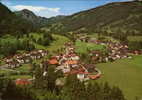 Unterjoch Bad Hindelang  Oberallgäu mit Spießer und Wertacher Hörnle 1990