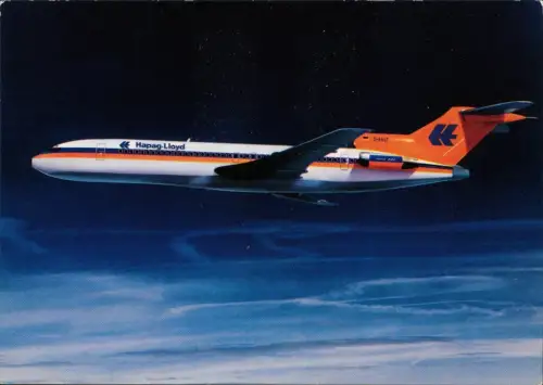 Ansichtskarte  Flugzeug Airplane Avion Hapag-Lloyd Boeing-Jet 727-200 1980