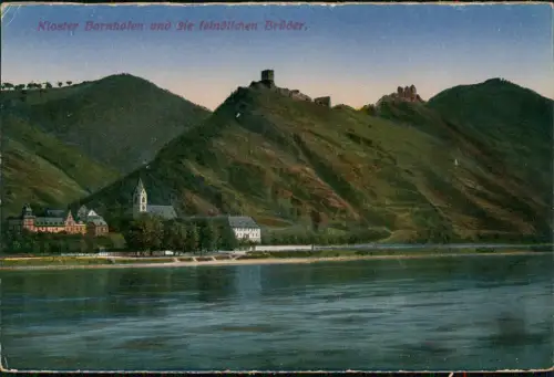 Kamp Bornhofen Kloster  und die feindlichen Brüder (Burgen am Rhein) 1910