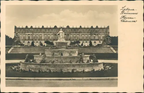 Ansichtskarte Chiemsee Herrenchiemsee Herreninsel mit Schloss 1920