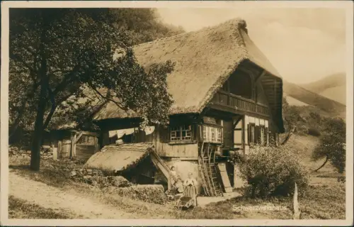 Ansichtskarte .Baden-Württemberg Schwarzwaldhaus  1940